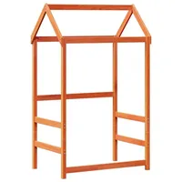 VidaXL Dach für Kinderbett Wachsbraun 98x70x176,5 cm Massivholz Kiefer