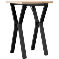 VidaXL Y-Gestell 50 x 75,5 x 50 cm braun