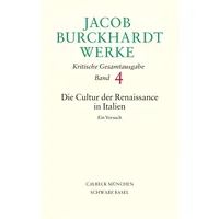 C.H. Beck Verlag Jacob Burckhardt Werke Bd. 4: Die