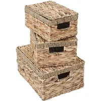 Mendler 3er Set Aufbewahrungsbox HWC-C23, Truhe Kiste Box mit