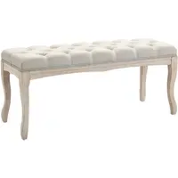 Homcom Polsterbank Vintage Beige 110 x 40 x 48