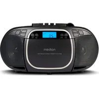 Medion E66476 Stereo Sound System (Boombox, CD-Player, MP3, Kassette,