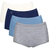 SLOGGI Basic+ Pantys, 4er-Pack, Label, für Damen, MULTIPLE COLOUR