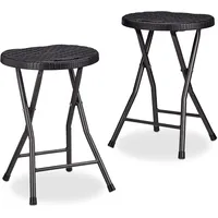 Relaxdays Klapphocker BASTIAN 45 x 32,5 x 29 cm