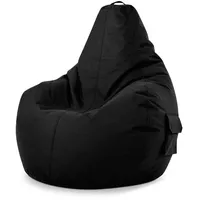 Green Bean Sitzsack Schwarz, Textil, Füllung: Styroporkugeln, Oval, 70x90x80