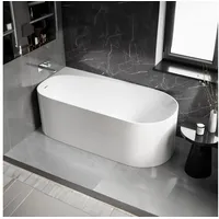 Bernstein Freistehende Badewanne Bernstein onda corner Acryl Weiß glänzend