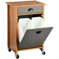 KESPER Küchenwagen inkl. Abfalleimer, oak, FSC
