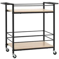 Homcom Küchenwagen Servierwagen Aufbewahrungswagen Spanplatte 82 x 40 x
