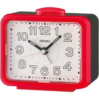 Seiko Quarzwecker SEIKO, rot, Wecker, Wecker, Schlafzimmer, Klingelalarm, durchlaufende
