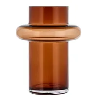 Lyngby Glas Torino Vase, 20 cm bernsteinfarben