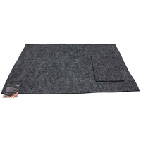 Hti-Living Platzset 4er Set mit Bestecktasche Dunkelgrau Hellgrau