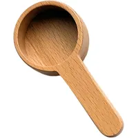 Layba Holz Kaffeedosierlöffel Set, Pulverlöffel Aus Dunkelem Walnussholz und