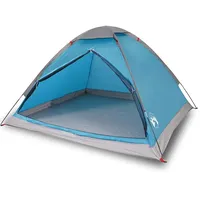 VidaXL Kuppel-Campingzelt 4 Personen Blau Wasserdicht