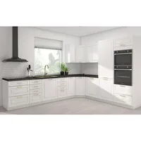 Feldmann-Wohnen Winkelküche L-Form 350 x 270 cm weiß