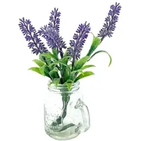 NTK-Collection Kunstblume Lavendel in Glaskrug Leilani