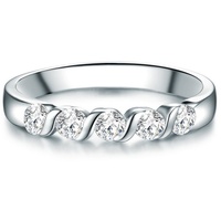 Trilani Ring Sterling Silber Zirkonia in 50 Damen