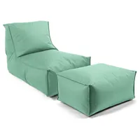 Mokebo Sitzsack Grün, 60x65x140 cm, Oeko-Tex®, Gartenmöbel, Gartenstühle, Outdoor-Sitzsäcke