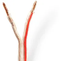 Nedis - Lautsprecherkabel 2x4,00mm2 - 15 m Transparent