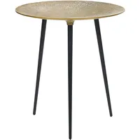 Beliani Beistelltisch Waipu Metall Gold