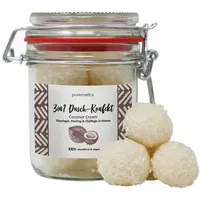 Puremetics 3in1 Dusch-Konfekt, Coconut Cream 10 Stück im Dekoglas,