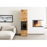 MASSIVMOEBEL24.DE Vitrine Kitzbühel 50 x 43,5 x 204 cm