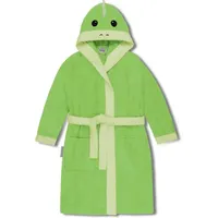 Normani Kinder Bademantel aus Bio-Baumwolle Malia in Grün /