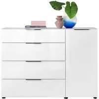 HBZ Kommode Santorin Glas Weiß