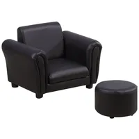 Homcom Kindersessel mit Fußhocker Kindercouch Kindersofa Minisofa für 1,5-3
