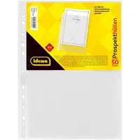 IDENA 376018 - Prospekthülle DIN A4 Format, genarbt, 60μ,