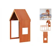 VidaXL Dach für Kinderbett Wachsbraun 55x99x139,5 cm Massivholz
