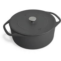 Springlane Cocotte mit Deckel, Grau, rund, 28 cm, 6