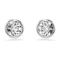 Swarovski Imber Ohrstecker, Rundschliff, Weiß,