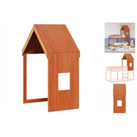VidaXL Dach für Kinderbett Wachsbraun 60x89x134,5 cm Massivholz