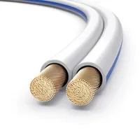PureLink Lautsprecherkabel OFC 2x2,50mm2 (0,10mm), 100 m, weiß
