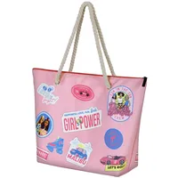 Karactermania Barbie Malibu-Soleil Strandtasche, Rosa, 52 x 37 cm