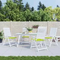 VidaXL Gartenstuhl-Kissen 4 Stk. Knallgrün 40x40x3 cm Oxford-Gewebe