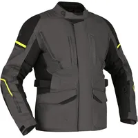 Richa Infinity 3, Textiljacke wasserdicht - Dunkelgrau/Schwarz/Neon-Gelb - M
