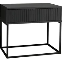 SchlafKONTOR MARLE Nachttisch in Graphit - Moderner Nachtschrank mit