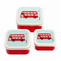Rex London Snackdosen 3er Set London Bus Doppeldecker Dosen