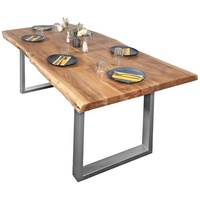 SAM Outillage Esstisch Baumkante massiv Akazie Natur 200 x