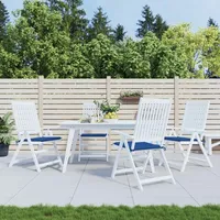 VidaXL Gartenstuhl-Kissen 4 Stk. Königsblau 40x40x4 cm Oxford-Gewebe