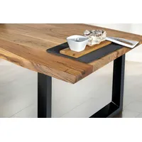 Sam Esstisch Baumkante massiv Akazie Natur 200 x 100