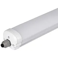 V-Tac LED Wannenleuchte Feuchtraumleuchte Garagenleuchte Hallenlampe Deckenlampe, Kunststoff weiß,