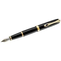 Diplomat Füllfederhalter Excellence A2 lack schwarz vergoldet 14 kt