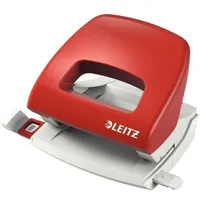 Leitz Locher Topstyle 1,6mm mit Anschlagschiene rot in Blisterverpackung