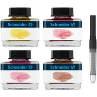 Schneider Pastell-Tintengläser Geschenkset 2 4x Tintenglas 15 ml /