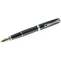 Diplomat Füllfederhalter Excellence A2 lapis schwarz matt chrom 14