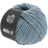 Lana Grossa Mille II Häkelwolle, 55 m blau