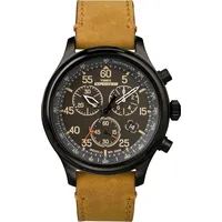 Timex Herren Analog Quarz Uhr mit Leder Armband TW4B12300