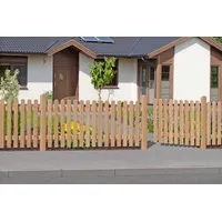 MEGA HOLZ Vorgartenzaun GENUA Lärche 80x180 cm